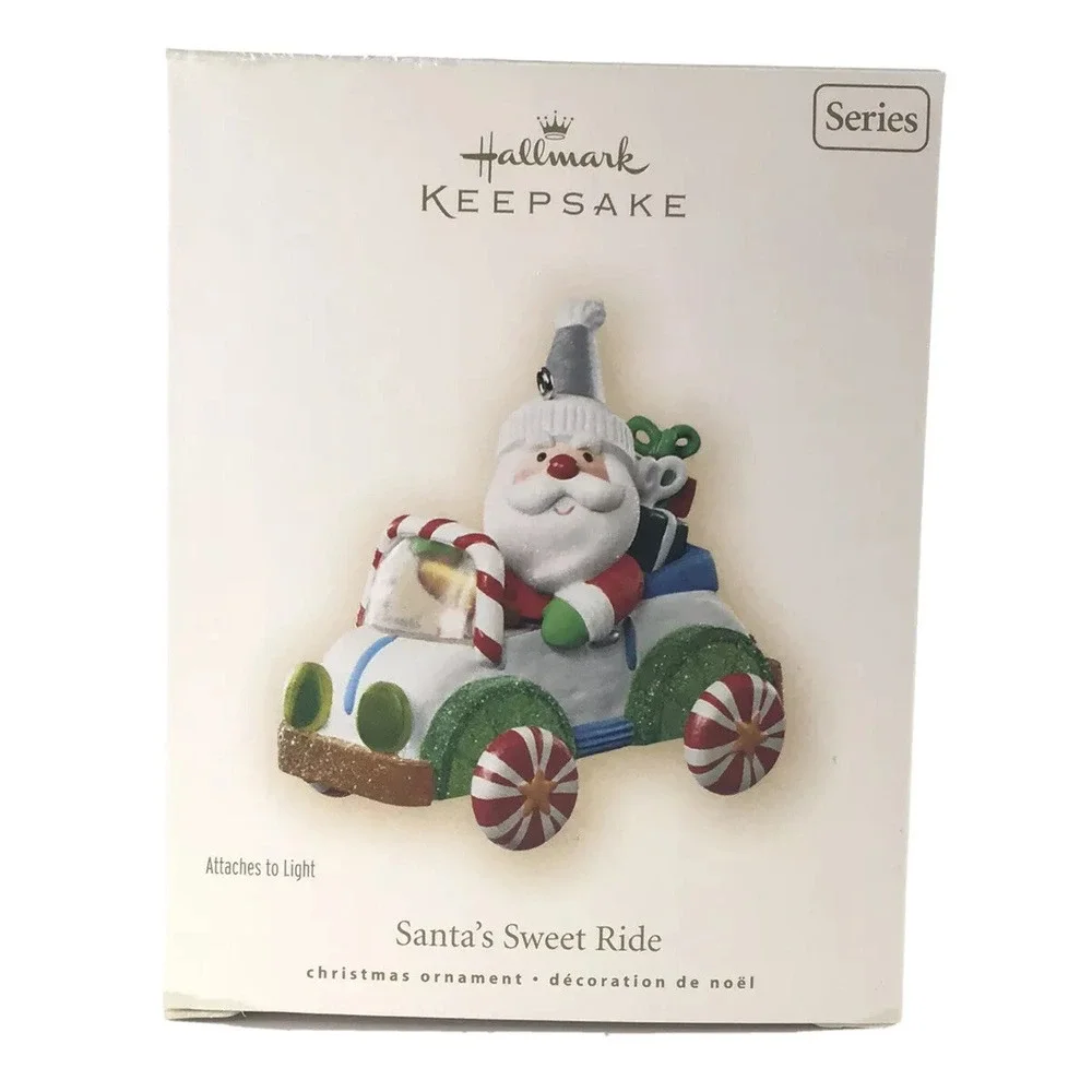 Hallmark Keepsake Ornament 2007 Santas Sweet Ride Light 1 In Series Candy‎ Baker